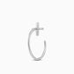 cross | cross | Pierced earrings | Sterling Silver | Small