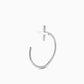 cross | cross | Pierced earrings | Sterling Silver | Small