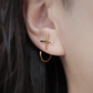cross | cross | Pierced earrings | K10YG | Large