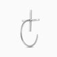 cross | cross | Pierced earrings | Sterling Silver | Large