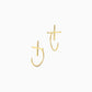 cross | cross | Pierced earrings | K10YG | Large