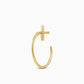 cross | クロス | Pierced earrings | K10YG | Small